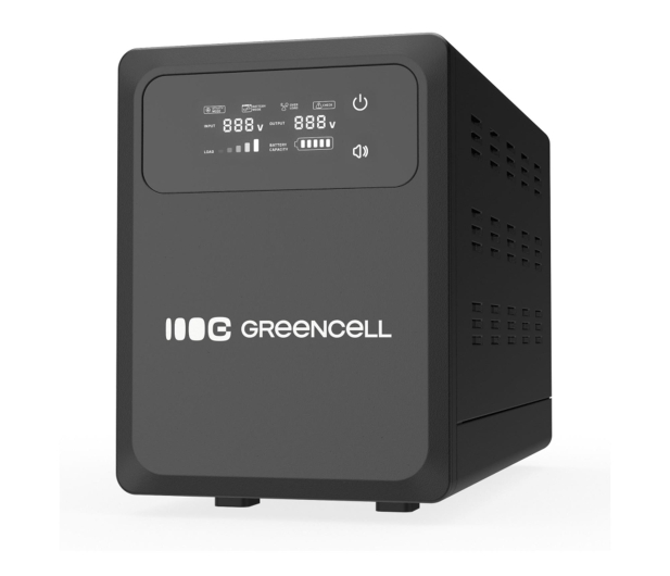 Green Cell AVR UPS 1500VA 1000W PowerCore 12 VDC z LCD - 1335380 - zdjęcie 2